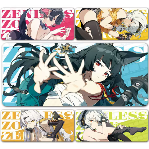 ZZZ Gaming Hoshimi Miyabi Mouse Pad Evelyn Vivian Anby Ellen Zenless Zone Zero Keyboard Desk Mats XXL Anime Girls Mousepad 10 best sales anime desk mat - №7