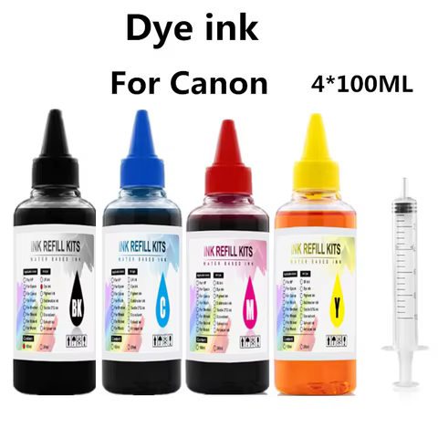 400ML Refill Dye Ink Kit For Canon PG 540 CL 541 PIXMA MG3250 MG3255 MG3550 MG4100 MG4150 MG4200 MG4250 Printer PG540 PG-540XL 10 best sales spongeless ink cartridge - №5