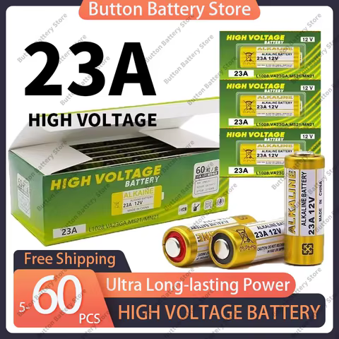 NEW 12V 23A Alkaline Battery A23 E23A K23A L1028 58mAh 5-60PCS for Remote Control, Doorbell, Toys, Flashlight (Premium Quality) 10 best sales a23 - №10