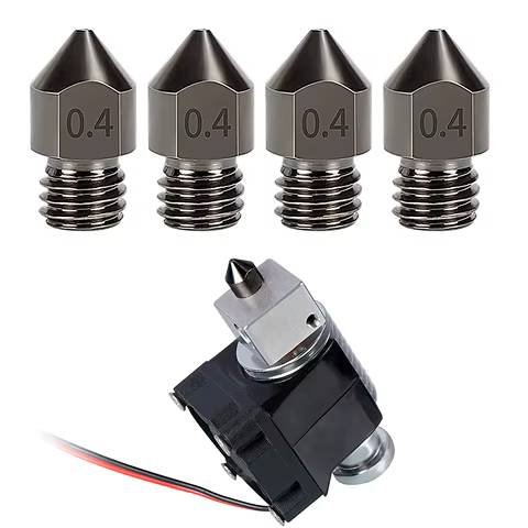 Creality Hardened Steel MK8 Nozzle for 3D Printers,Upgraded All Metal Nozzle for Ender 3 Ender-3 pro S1 CR-10 Series 10 best sales k2s - №3