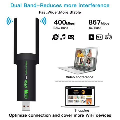 12 best sales wifi bluetooth usb adapter - №8