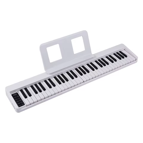 61-Key Foldable Electronic Piano Multifunctional Electronic Organ BT Connectivity Portable Musical Instrument or Accessories 10 best sales mini piano keyboard - №7