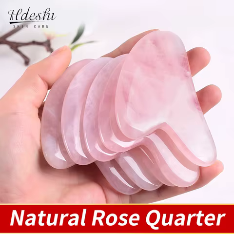 Natural Stone GuaSha Jade Facial Beauty Scraping Massage Tools Firm Skin Care Face Gua Sha SPA Physical Therapy Gue Che Roller 10 best sales gusha facial - №8