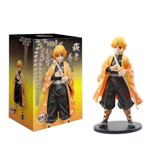 Anime Demon Slayer Kimetsu no Yaiba figure Kamado Tanjirou Action Figure Agatsuma Zenitsu Nezuko Warrior PVC Model Toys 10 best sales 50 cent figure - №5
