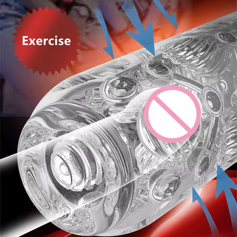 Masturbation Cup for Men Soft Male Exercise Penis Massage Sexy Pocket Pussy Blowjob Toy Vagina Adult Goods 18+ 6 best sales artificial vaginas for men - №2