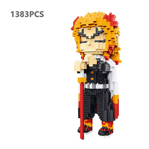 Hot Anime Demon Slayer Building Blocks Kimetsu No Yaiba Kamado Tanjirou Nezuko Zenitsu Kyoujurou Blocks Toys Kids Gifts 10 best sales lego manga - №6