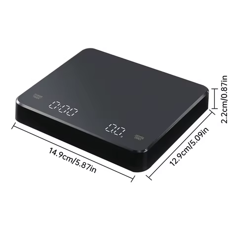 Digital Coffee Scale with Timer LED Screen Espresso USB 3kg Max.Weighing 0.1g High Precision Measures in Oz/ml/g Kitchen Scale 12 best sales house kitchen - №10
