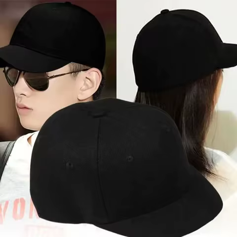 Solid Color Hat Female Face Small Spring And Summer Black Casual And Versatile Baseball Cap Sunshade Sunscreen Cap Man 8 best sales iron hide - №4