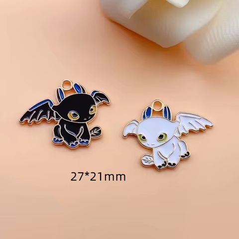 10pcs Enamel Cartoon Animal Charm for Jewelry Making Earring Pendant Bracelet Necklace Accessories Craft Supplies Gold Plated 12 best sales gold plated charm - №9