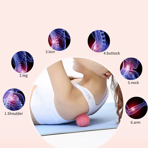 Massage Ball Fascia Ball Muscle Relaxation Massage Yoga Fitness Shoulder Neck Foot Foot Foot Massage Hard Neck Membrane Meridian 10 best sales gusha facial - №3