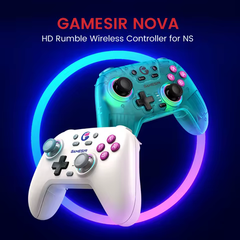 GameSir Nova Wireless Switch Controller Bluetooth Gamepad Hall Effect Joystick for Nintendo Switch iPhone Android Phone PC 8 best sales control iphone - №7