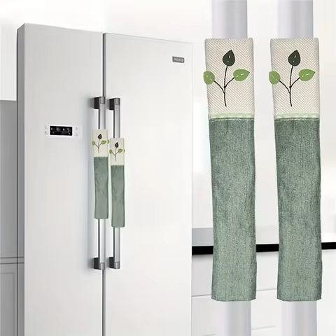 Refrigerator handle gloves Oven microwave handle cover non-slip and oil-proof door handle cover single 12 best sales refrigerator door handle cover - №9