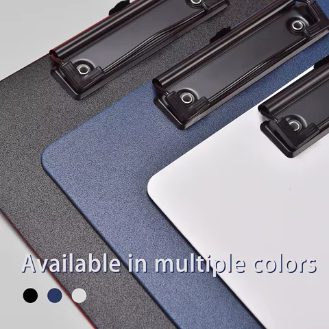 A4 File Folder Clipboard Writing Pad Memo Clip Board Clips Test Paper Storage Organizer School Supplies Office Stationary 8 best sales certificate folder - №7