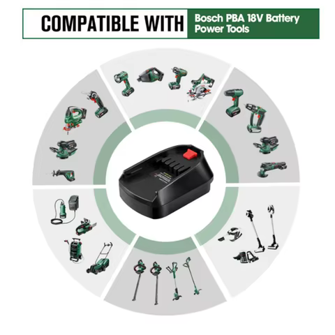 Battery Adapter for Bosch 18V Li-ion Battery BAT618 on Home Lithium Electrical Power Tool Replace All 18V BOSB18C Adapter Use 12 best sales bosch 18v charger - №3