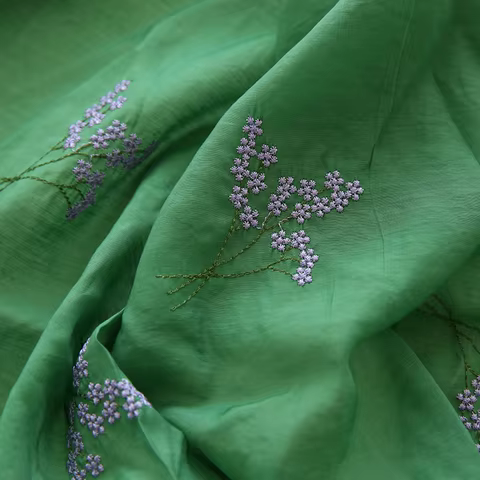 12 best sales white silk fabric - №5