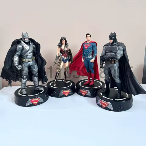 LED Justice League Batman Wonder Women Superman Figure Model Toy Superheroes Figure Action Figure Model Toy Bookshelf Decoration 8 best sales batman vs superman - №4