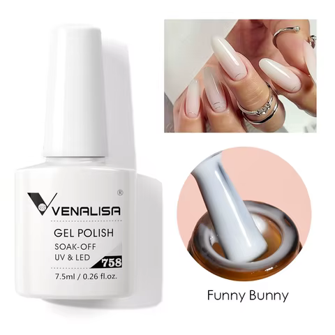 Venalisa Milky White Jelly Color Earth Brown Collection Nail Gel Polish Soak Off UV LED Gel Varnish Full Coverage Nail Manicure 12 best sales vanelisa gel polish - №11