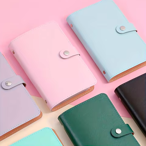 1 Banknote Storage Book Made of PU Material, Can Hold 100 Banknotes, with Banknote Photos, Stamps, Bank Card Storage Book 12 best sales album for banknotes - №6