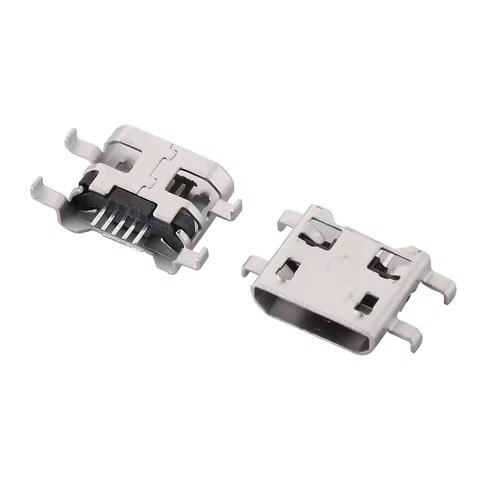 Micro USB 2P 5P Jack Charging Port Plug Dock Charger DIP SMD For Phone Tabletels Speakers etc Port Socket Power Connector 10 best sales plug micro usb - №3