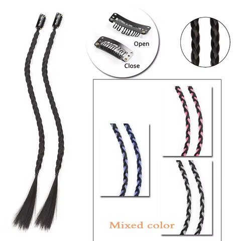 WIGSIN Synthetic 2pcs Braid Wig With Strong BB Clip Lightweight Box Braid Ponytail Hair Piece for Women 6 best sales fake cash - №5
