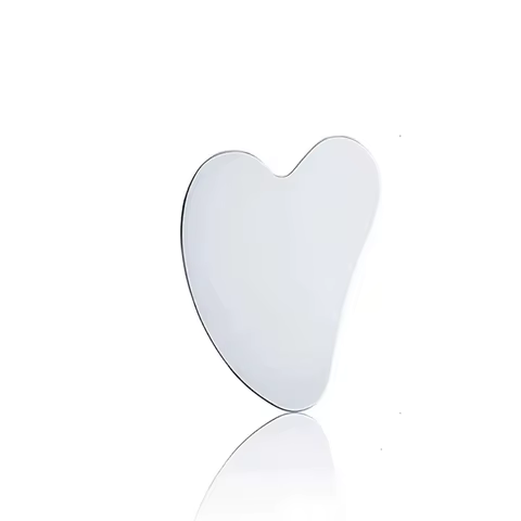 Gua Sha Board Heart Shape Stainless Steel Muscle Massage Tissue Therapy Scraping Plate Promote Blood Circulation Body Relaxation 6 best sales lymph - №1
