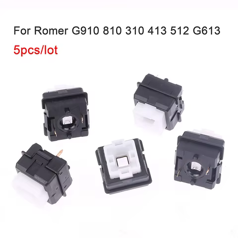 5Pcs Romer-G Switch Mechanical Keyboard Shaft Change Shaft Black For Logitech G310 G413 G512 G613 G810 G910 10 best sales g512 logitech - №10