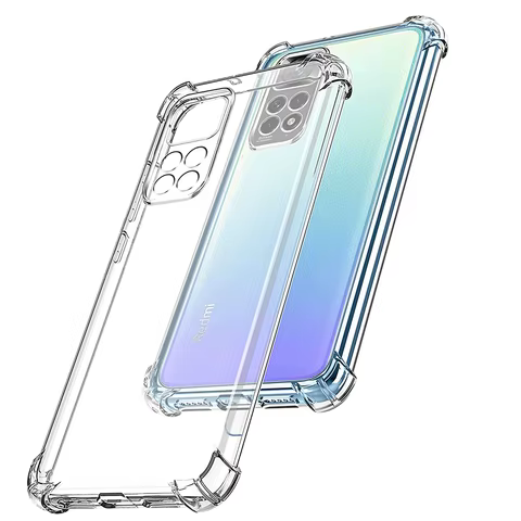 Shockproof Silicone Soft Case For Xiaomi Redmi Note 11 11S 11T 10 10S 10T 9 8 Pro 10A 10C 9A 9C 9T Clear Ultra Thin Back Cover 6 best sales case xiaomi - №5