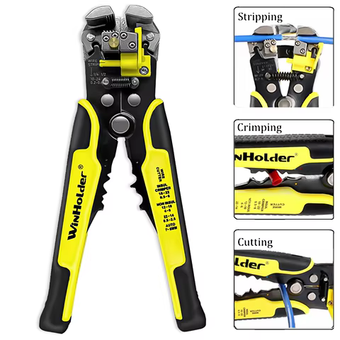 Professional Electrician Wire Tool Cable Wire Stripper Cutter Crimper Automatic Crimping Stripping Plier 10 best sales technician - №8
