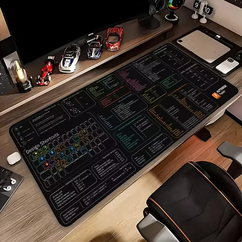Extended AUTODESK Fusion Shortcut Key Mouse Pad Offices Accessories Table Carpet Rubber Mousepad Laptop Mouse Mat 80x30 Desk Mat 10 best sales mousepad 80x30 - №5
