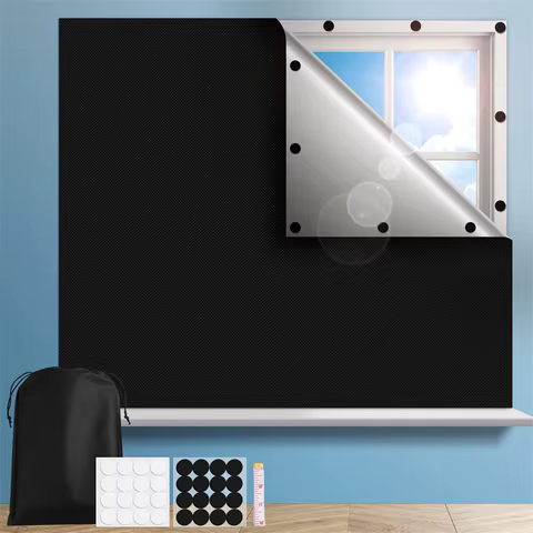 Self-Adhesive Pleated Blinds Half Blackout Windows Curtains for Kitchen Bathroom Balcony Shades For Coffee/Office Window 8 best sales roller blinds for windows - №4