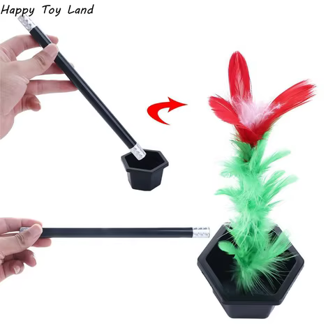 1 Set Magic Wand To Flower Magic Trick Easy Magic Tricks Toys For Adults Kids Show Prop Toys For Boys Fun For Children 6 best sales dumbledore wand - №2