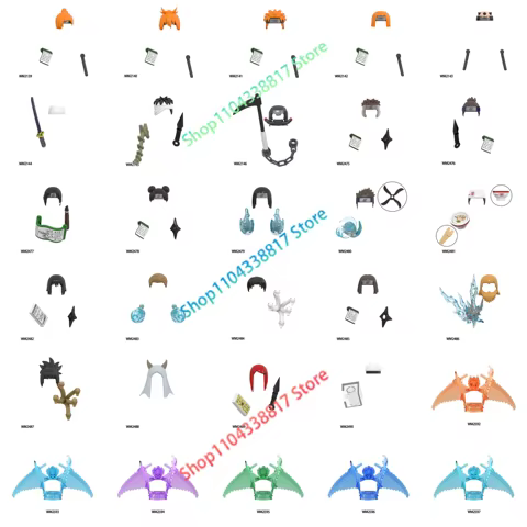 WM Blocks WM6112 WM6153 WM6154 WM6167 Susanoo Akatsuki Konohamaru Pain Anime Cartoon TV Naruto Bricks Dolls Building Blocks 10 best sales lego manga - №10
