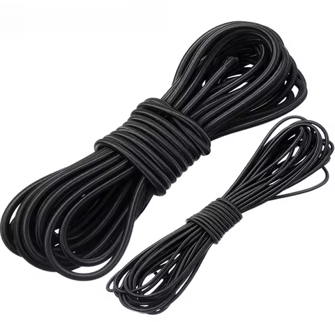 3/4/5/6/8MM Black Strong Elastic Cord Rubber Band Sewing Clothing Craft Supplies Elastic Band Elastics Rope Bands Accessories 10 best sales rubber for clothes - №2