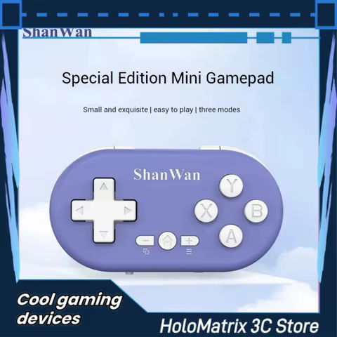 ShanWan lightweight mini wireless Bluetooth collectible game controller portable multi platform wireless connectivity 8 best sales control iphone - №8