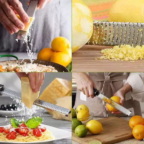 Stainless Steel Cheese Grater Slicer Lemon Zester Chocolate Chopper Fruit Peeler Planer Vegetables Cutter Kitchen Gadgets 12 best sales cheese slicers - №7