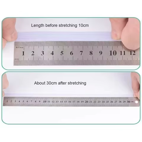 White/Black Flat Elastic Bands Elastic Rubber Band Cloth Garment Elastic Tape For DIY Sewing Stretch Rope Acces 3/4/5/6/8/10MM 10 best sales rubber for clothes - №4