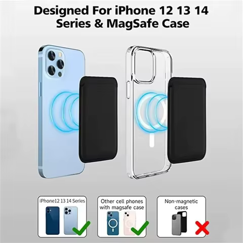 Magnetic Leather Wallet Case for iPhone 15Pro 14 13 16 Pro Max Magsafe Card Holder Luxury Phone Cover Protective Bag Accessories 6 best sales mag flip - №1