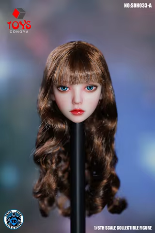 8 best sales 1 6 female head sculpt - №3