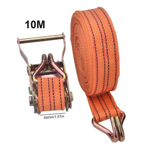 3/6/8/10 Meter Binding Strapping Tensioner 40mm Ratchet Tie Down Truck Strapping Rope Fastener Thickened Tighten Belt Strap Rope 10 best sales belt tensioner - №8