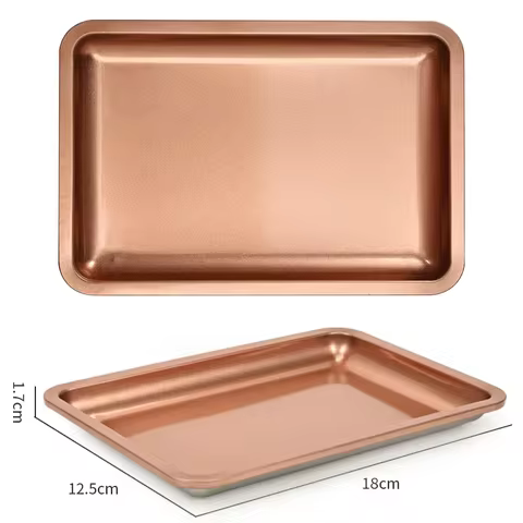 New Stainless Steel Cosmetic Storage Tray Nail Art Equipment Plate Doctor Surgical Dental Tray False Nails Dish Tools 8 best sales american capsule - №7
