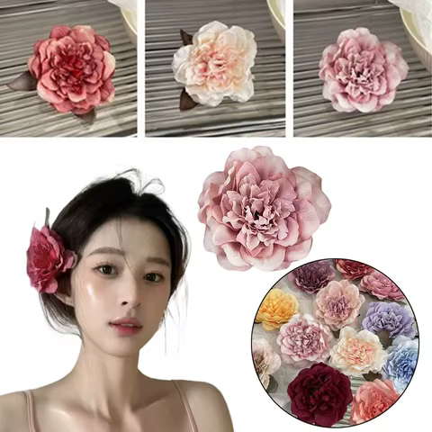 12 best sales peony hair clip - №10