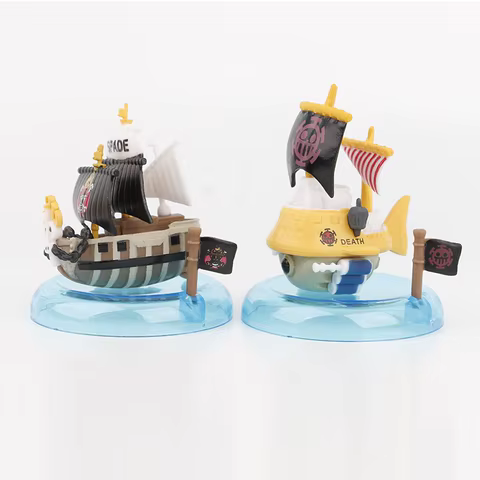 8pcs/set One Piece Anime Thousand Sunny Pirate Ship Navy Going Merry Boat GK Model Collection Fashion Decor Toys Birthday Gifts 10 best sales one piece barco - №10