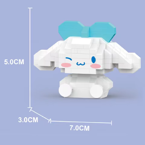 Sanrio Anime Hello Kitty My Melody Cinnamoroll Pompompurin Kuromi Friends Building Blocks Bricks Girl Children Kid Toy Gift Set 10 best sales free tech decks - №9