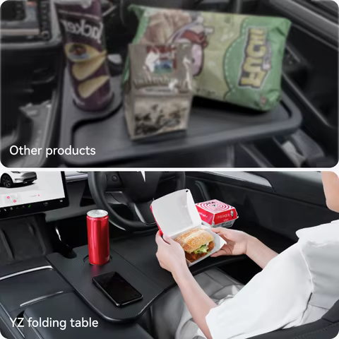 YZ Table Desk For Tesla Model 3 Y Highland Juniper 2021-2025 Car Steering Wheel Laptop Tray Food Desk Portable Office Table 6 best sales costco eyeglass frames - №5