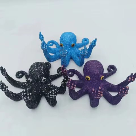 Creative Angry Octopus Resin Crafts Home Desktop Ornaments Indoor Decoration Octopus Ornaments Outdoor Garden Octopus Statues 10 best sales octopus decor - №7