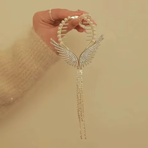 12 best sales angel wing hair clip - №12