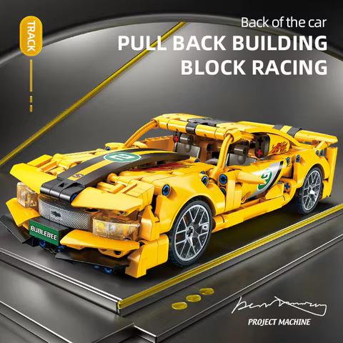 City Speed Car Building Blocks 451PCS Luxury Auto Racing Vehicle with Super Racers Bricks Toys for Children Boy Gift 12 best sales audi r8 lego - №5
