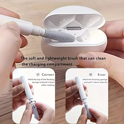 3-in-1 Small Bluetooth Earbud Cleaning Tool Multi-function Cleaning Kit with Cleaning Pen, Wireless Headset Brush 12 best sales bluth - №5