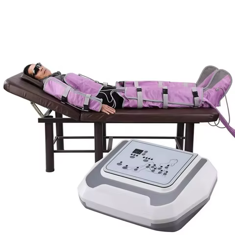 Professional Pressotherapy Machine Purple Lymphatic Massage Device Arms Shoulders Belly Legs Waist Air Compression Foot Pump 10 best sales pressotherapie - №5