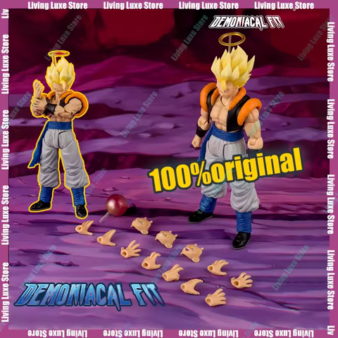 2025 New Demoniacal Fit Gogeta Figure Dragon Ball Z SHF Gogeta Super Saiyan Trunks Action Figure Model Toy Gifts 10 best sales demoniac fit - №2